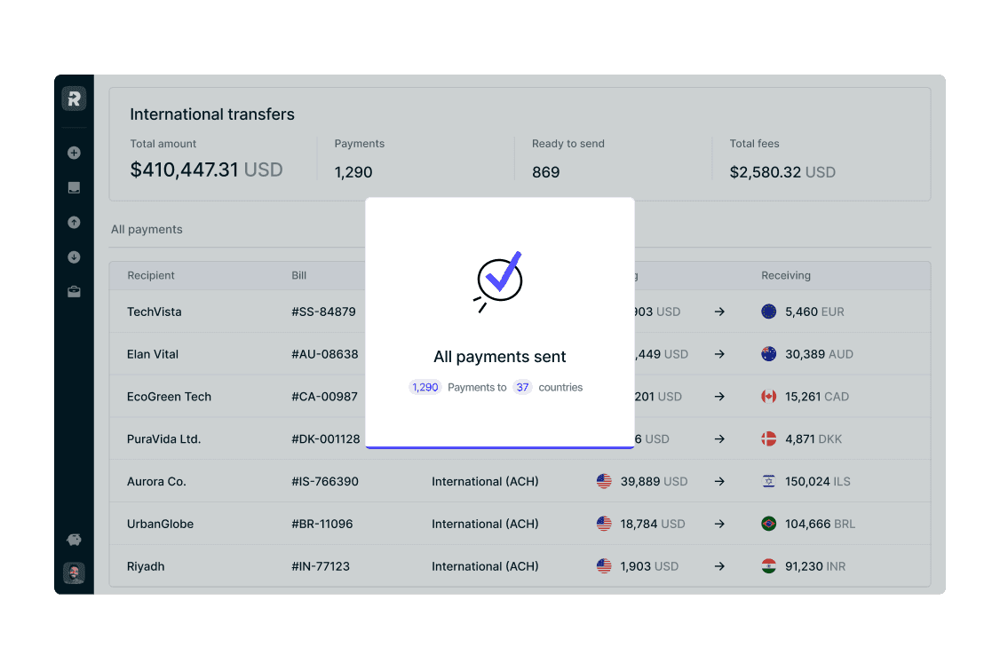 International Payments TC Visual
